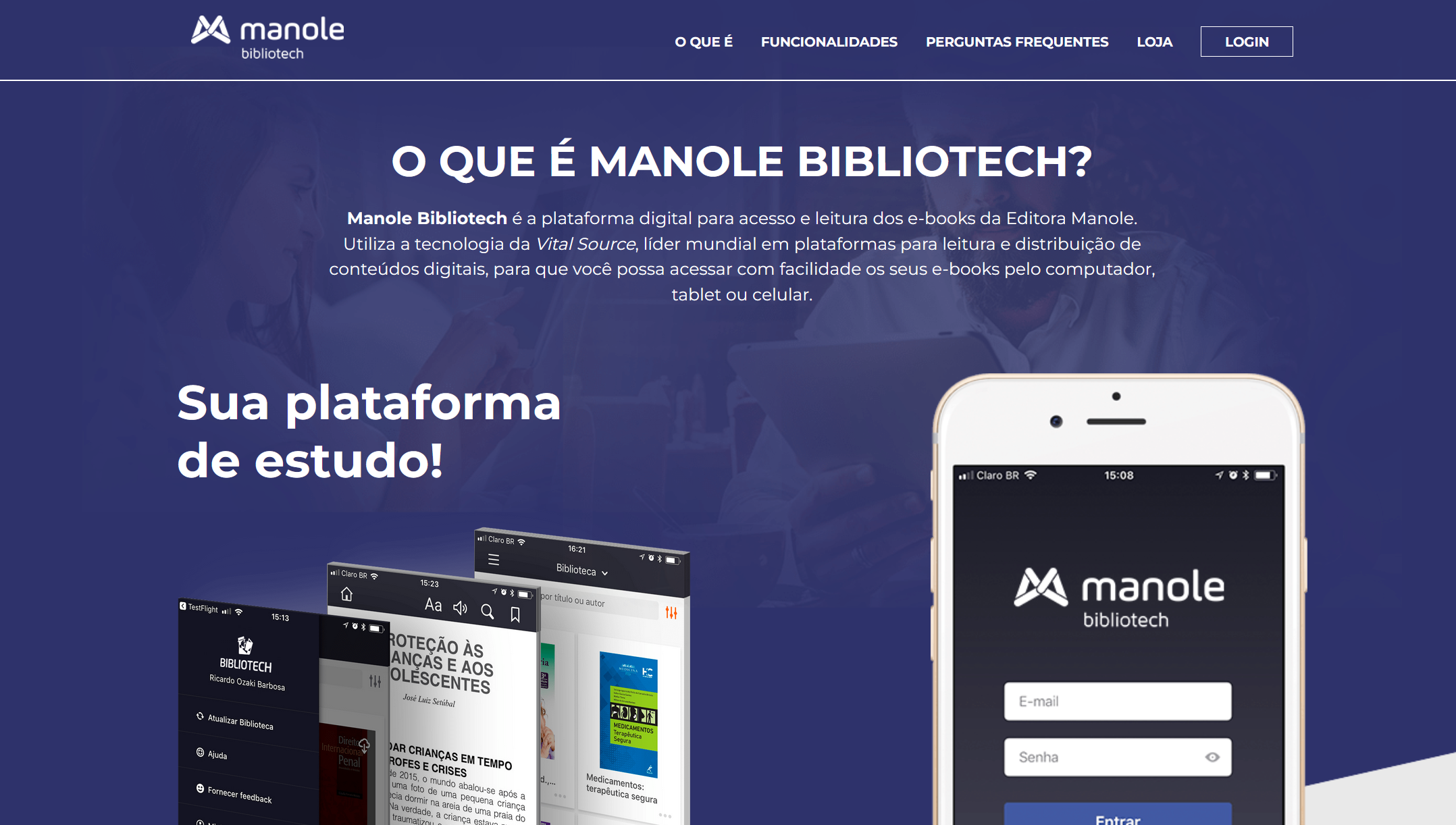 Manole eBooks - Landing Page
