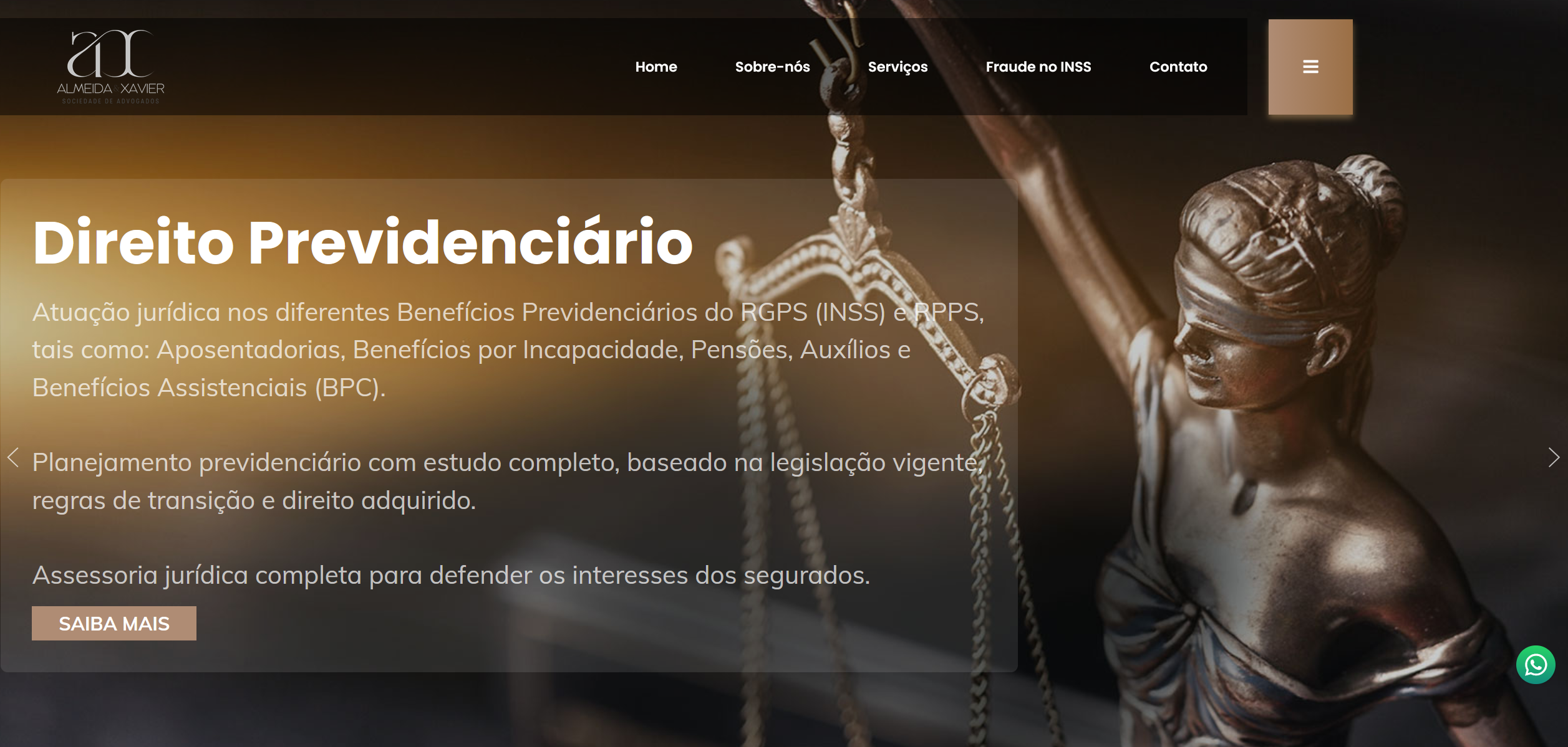 Almeida Xavier - Landing Page + Admin