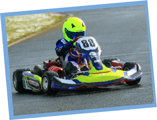 Pedro Oliveira no kart