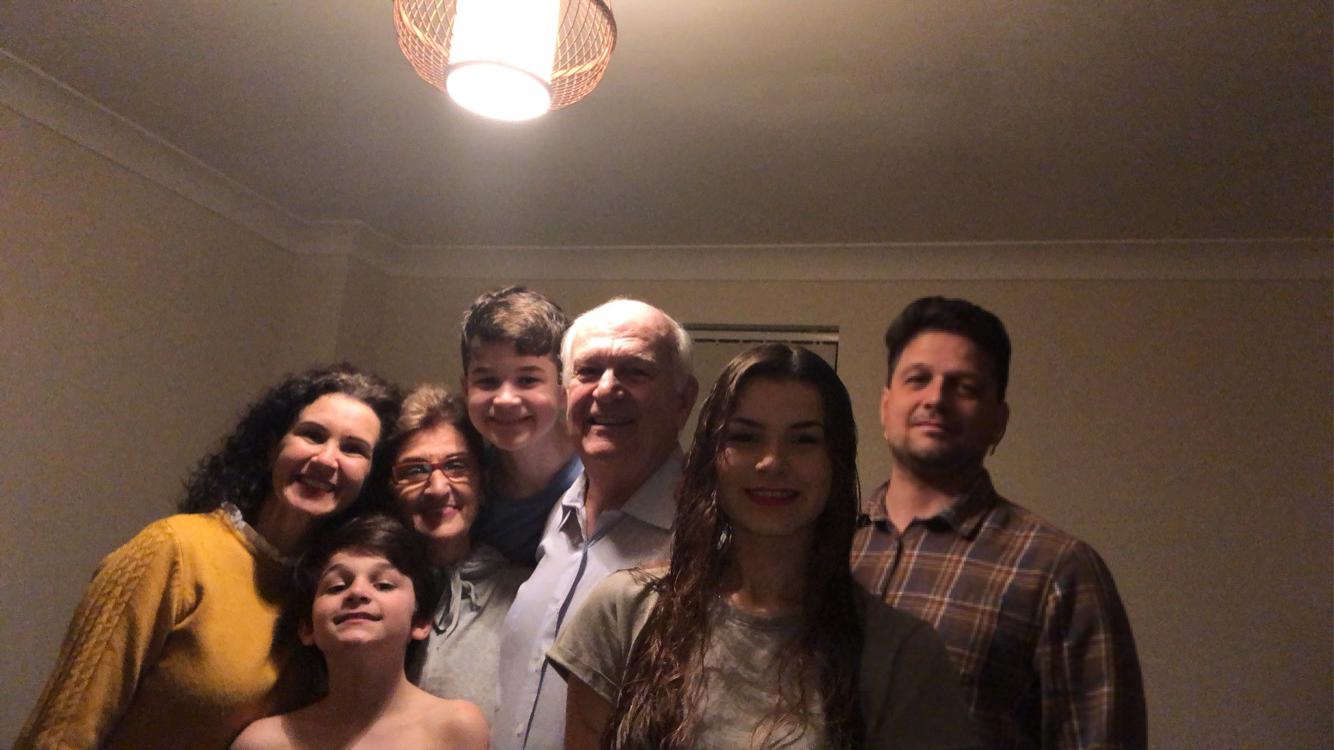 Pedro Oliveira com a família